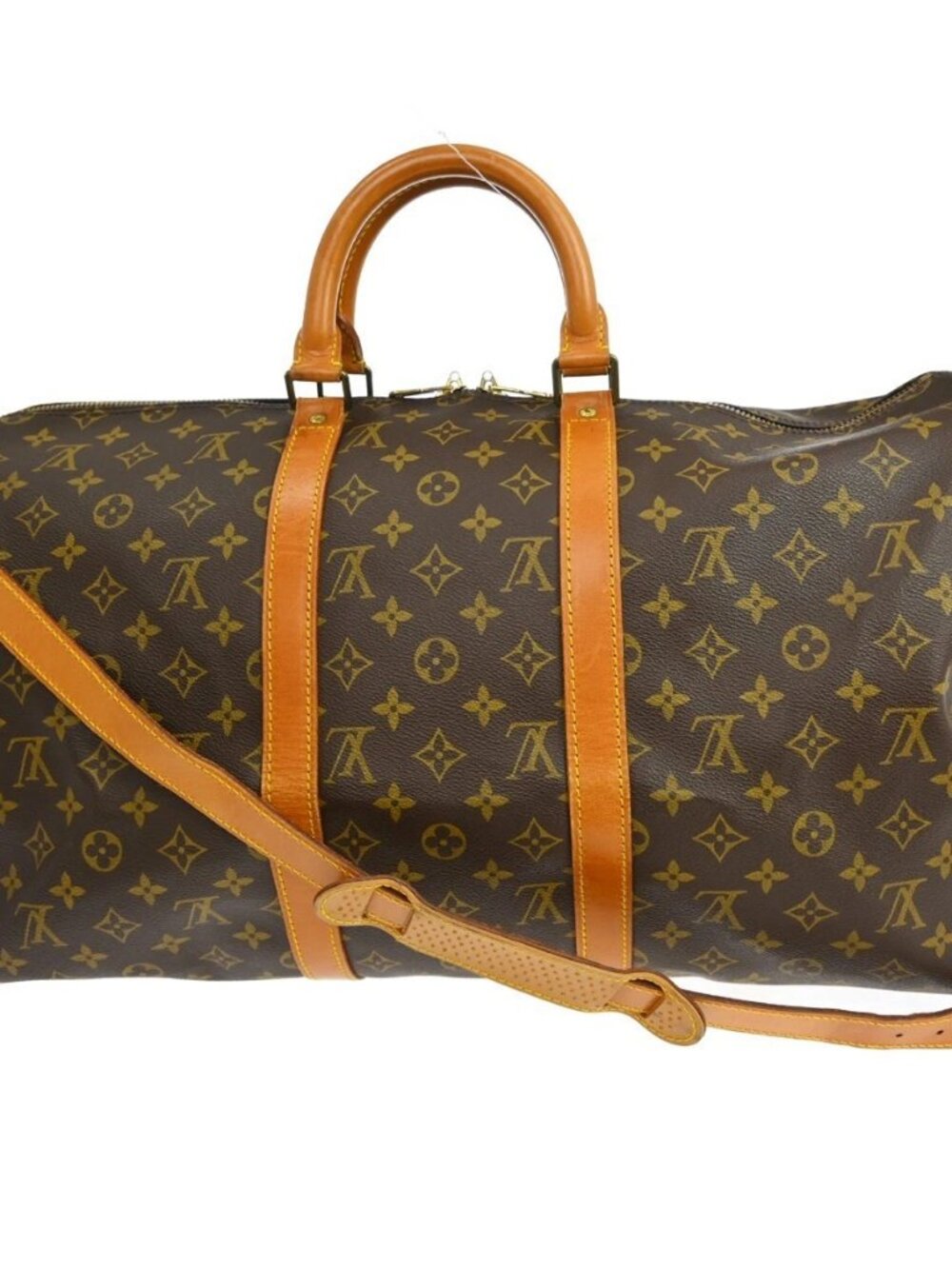 LOUIS VUITTON KEEPALL 50 BANDOULIERE HANDBAG - Picture 2 of 15